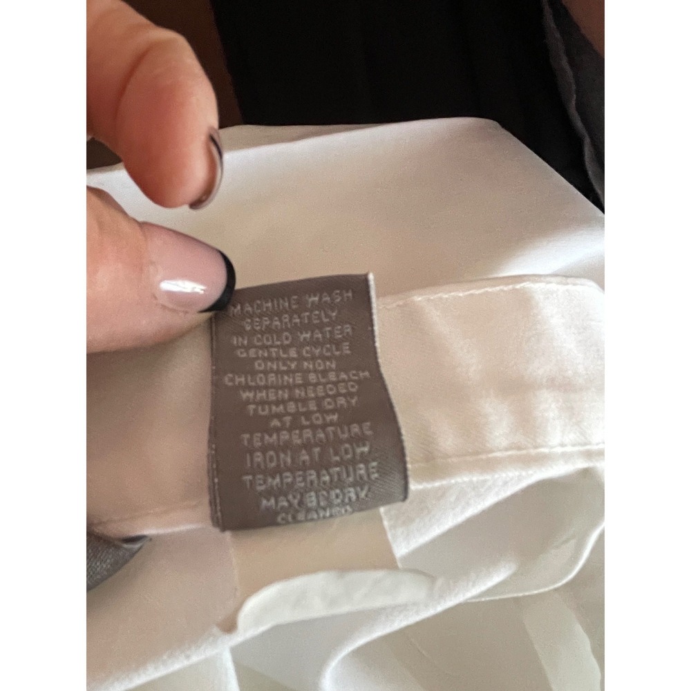 Investments Womens White Straight Leg Dress Pants Mid Rise Size 16 - Picture 12 of 12